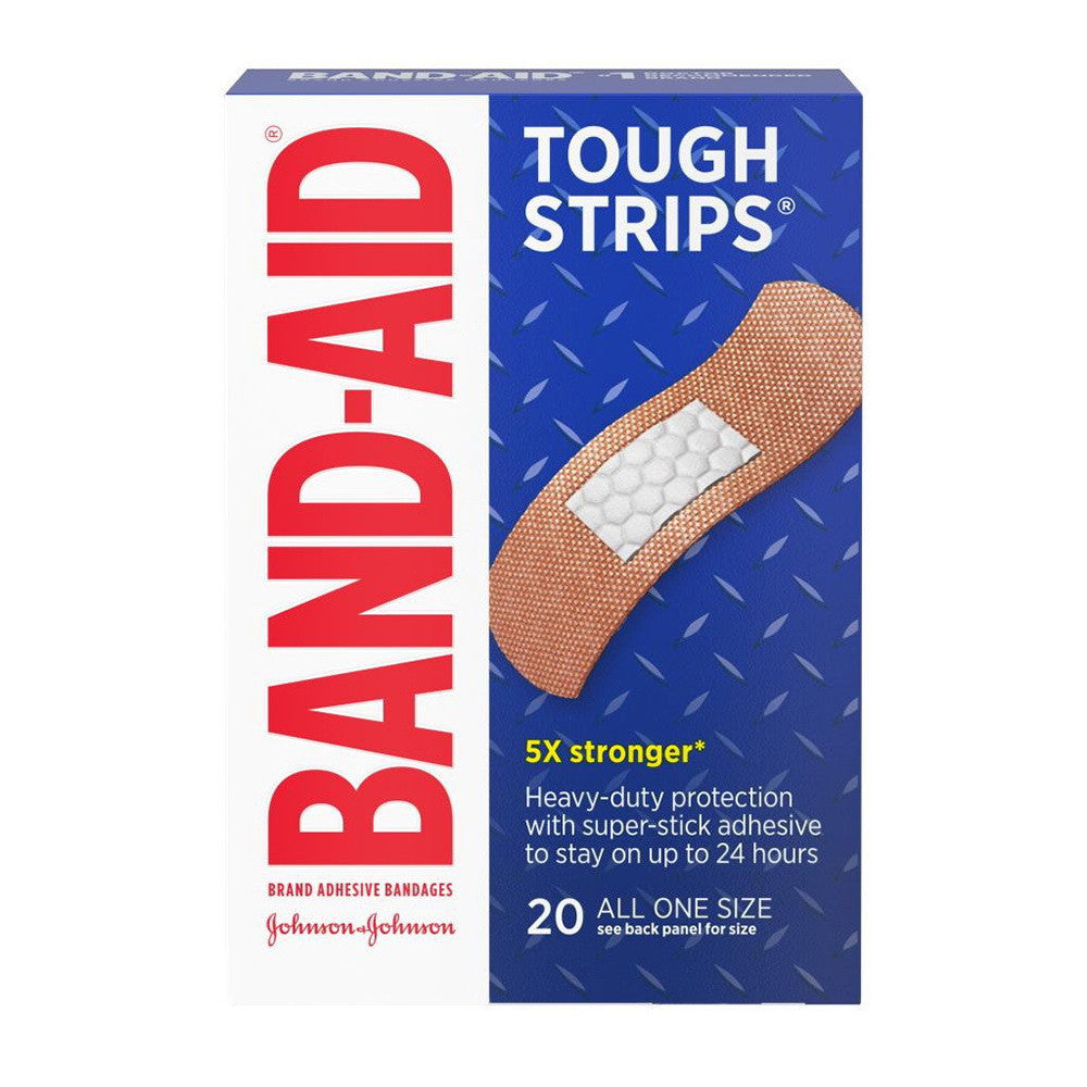 Band-Aid Flexible Tough Strips Bandages, 20 Ea